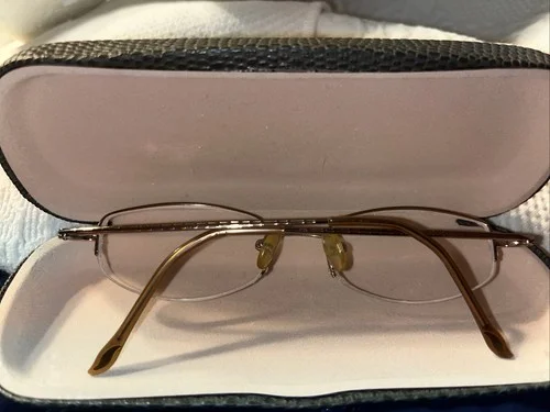 ❤️ Adrienne Vittadini AV6024 Eyeglasses Sunglasses Frames Pink Rose Gold Oval 2