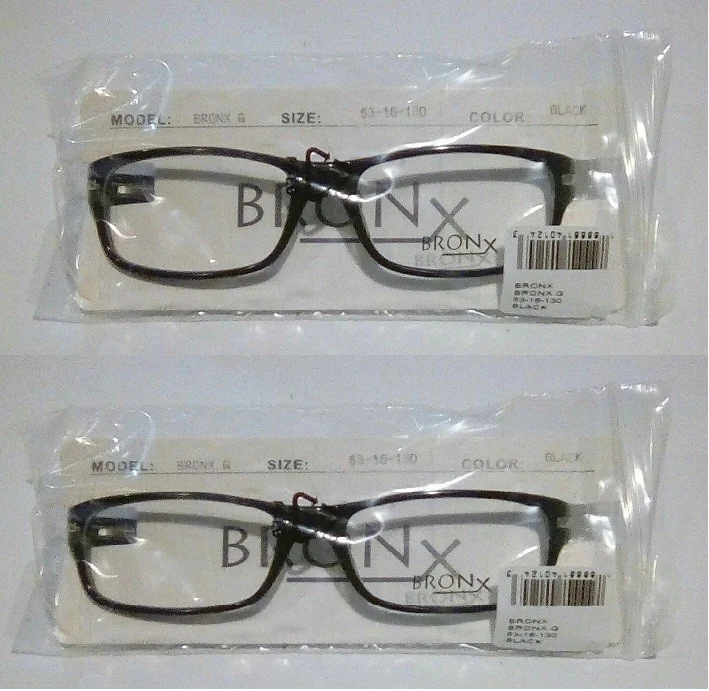 * BRONX G Eyeglass Frames 53-16-130 Black New MK1 SC8*
