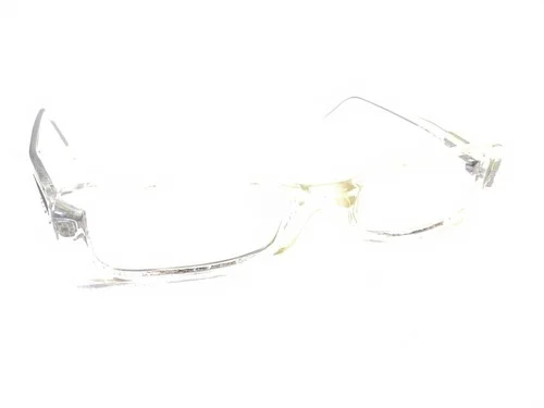 👓 Prada Unisex Eyeglass Frames Clear Lens Crystal Plastic Round Frame 0PR 12YV