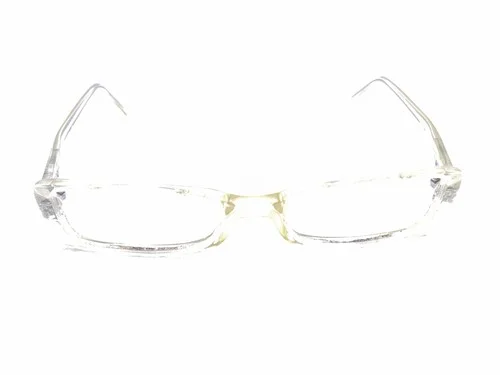 👓 Prada Unisex Eyeglass Frames Clear Lens Crystal Plastic Round Frame 0PR 12YV 2
