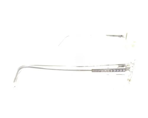 👓 Prada Unisex Eyeglass Frames Clear Lens Crystal Plastic Round Frame 0PR 12YV 4