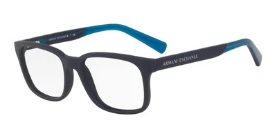 0A|X Armani Exchange AX3029 Eyeglass Frames 8183-54 - Matte Blue