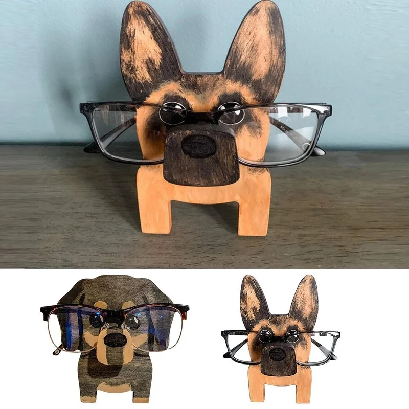 1* Animal Eyeglasses Holder Display Rack Sunglasses Wooden Stand Glasses Display