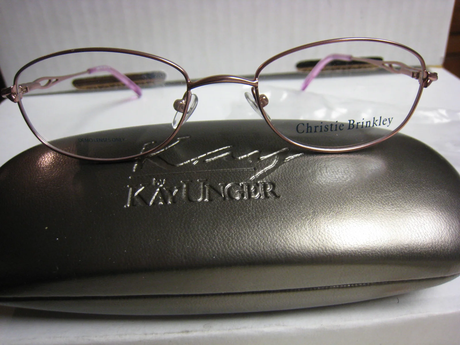 1 CHRISTIE BRINKLEY Eyeglass Frames LYRICAL in PINK 50-18-135