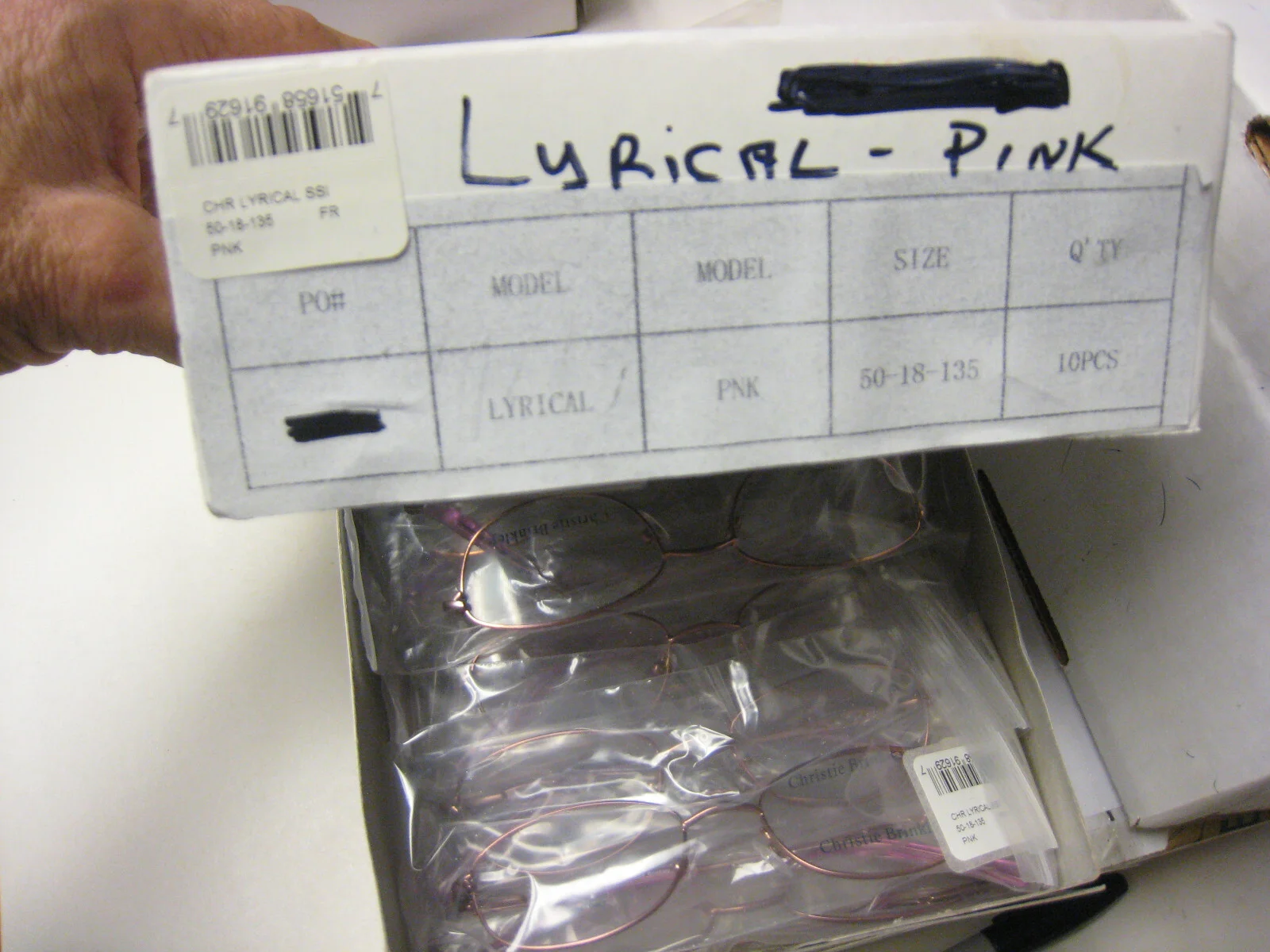 1 CHRISTIE BRINKLEY Eyeglass Frames LYRICAL in PINK 50-18-135 4