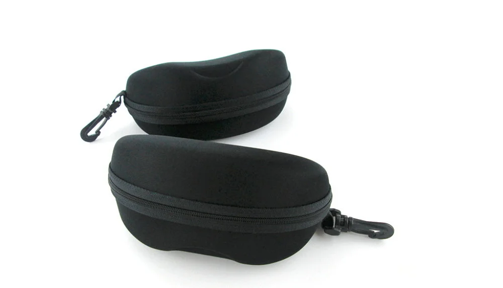 1 Pack Black Glasses Eyeglasses Safety Zippered Hard Case Carry Box