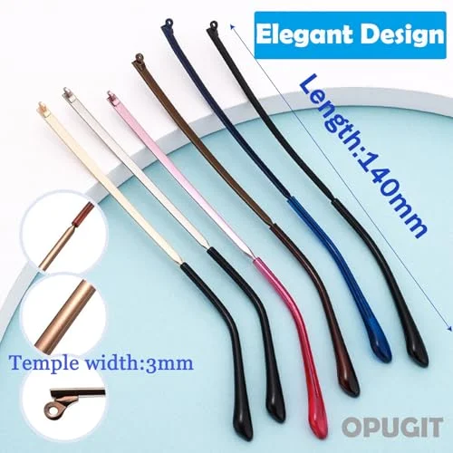 1 Pair Metal Eyeglasses Temple Arm Eyeglasses Replacement Metal Leg Repair Parts 2