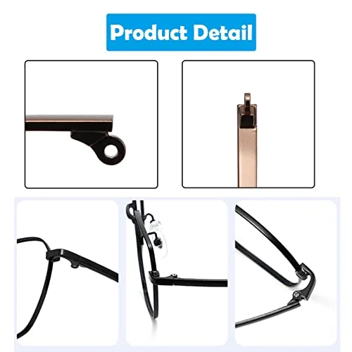 1 Pair Metal Eyeglasses Temple Arm Eyeglasses Replacement Metal Leg Repair Parts 4