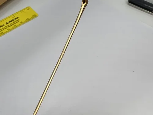 1 Pair NOS 12k Yellow Gold Filled Eyeglass Repair 6.5” Wire Cable Ear Arm Temple 4