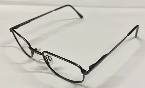 1 Pair RANDOLPH ENGINEERING MENS EYEGLASSES FRAMES 350 48mm 145mm BLACK METAL 2