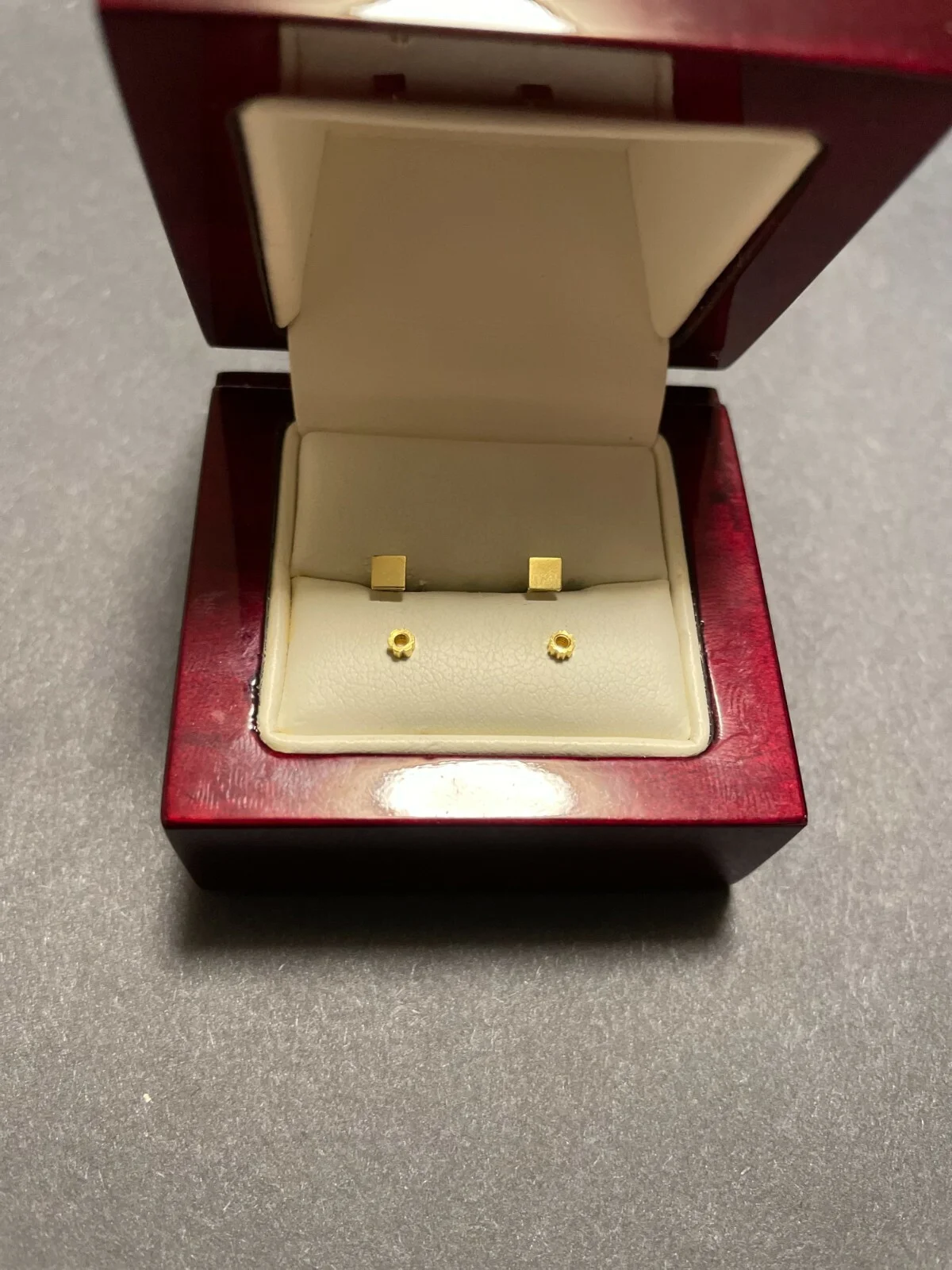 1 Pair Replacement Screws for Cartier Eyeglasses with nuts(Big Size)Gold color