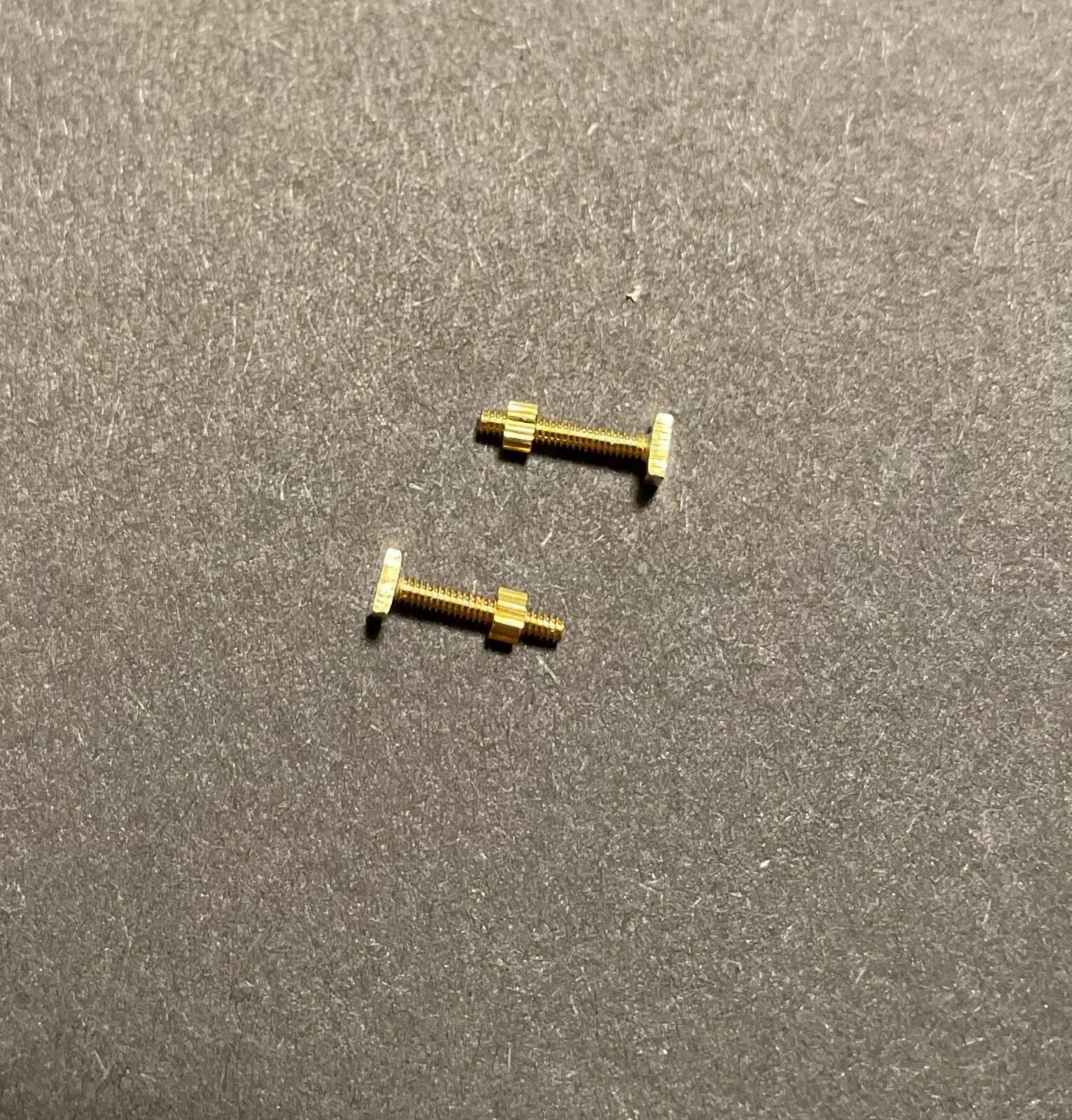 1 Pair Replacement Screws for Cartier Eyeglasses with nuts(Big Size)Gold color 2