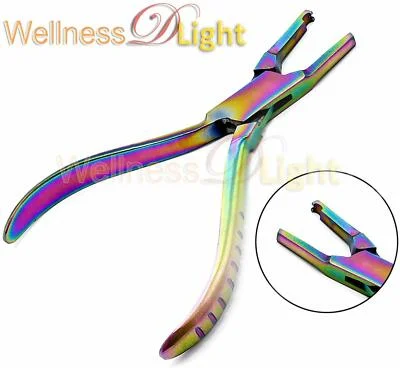 1 Pc Nose Pad Arm Adjusting Pliers Optical Eye Glasses Frames Rainbow Color 2