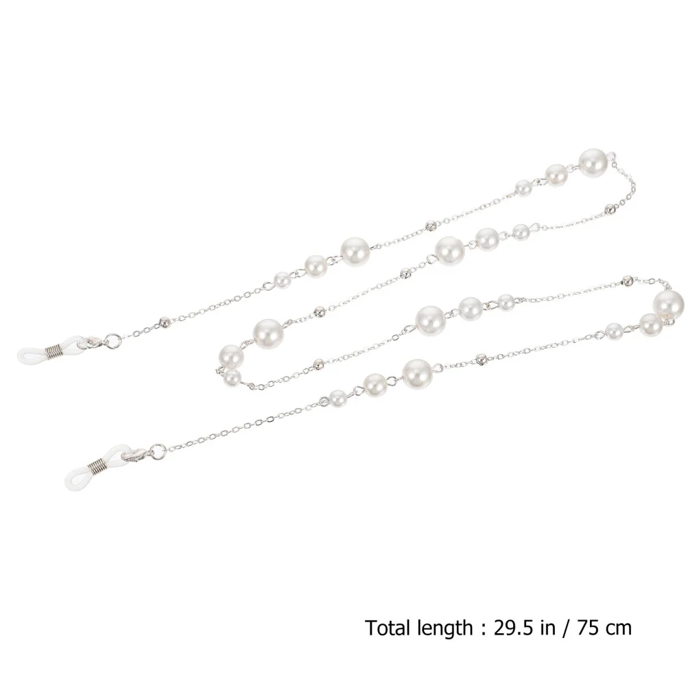1 Pc Pearl Eyeglass Strap Eyeglass Holder Necklace Glasses Rope Chain 4