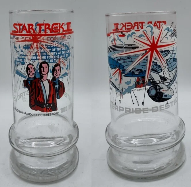1, Star Trek 3 The Search For Spock 1984 Taco Bell Enterprise Destroyed Glass