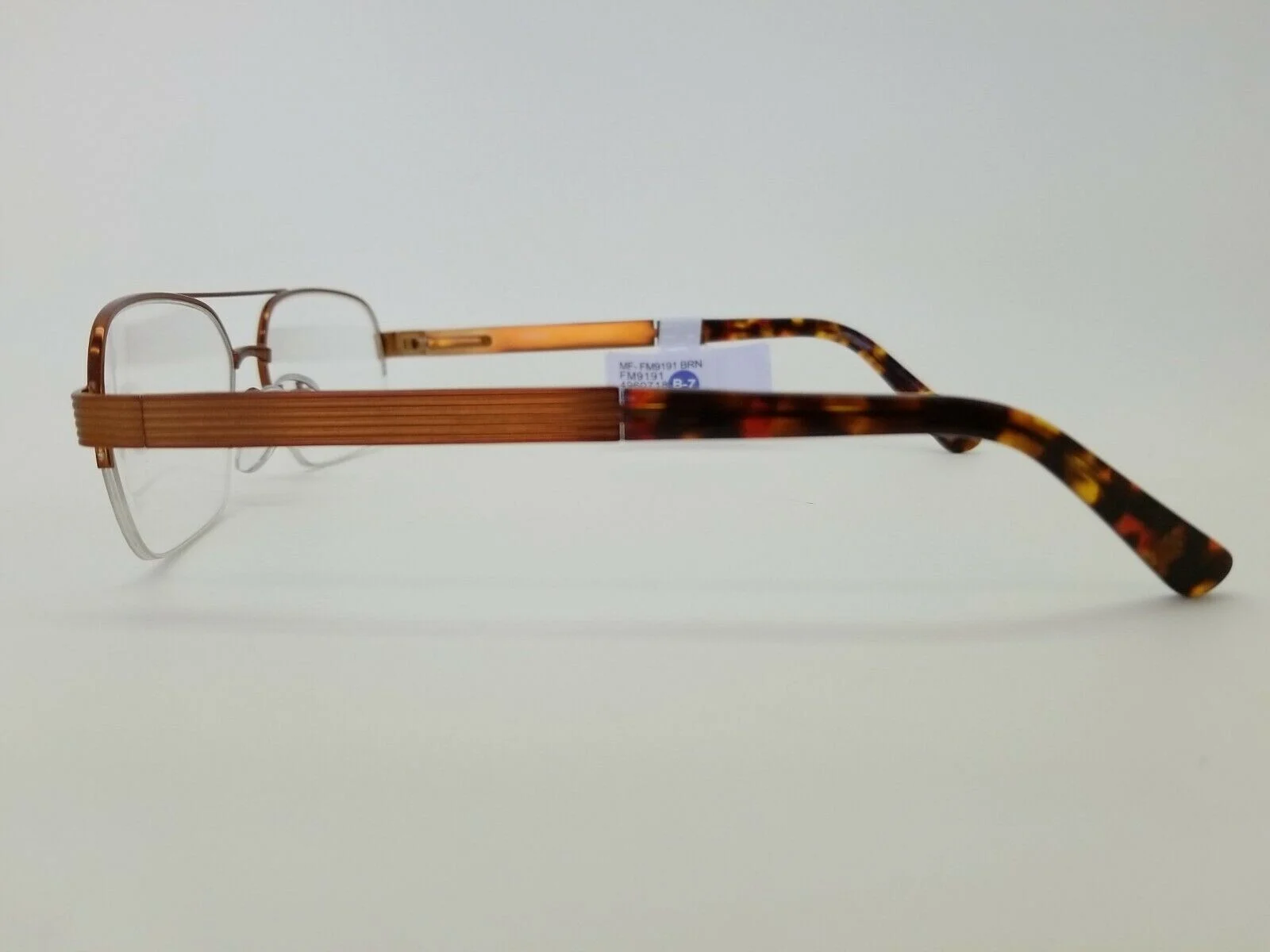1 Unit New Contour Brown Eyeglass Frame 50-17-135 #561 3