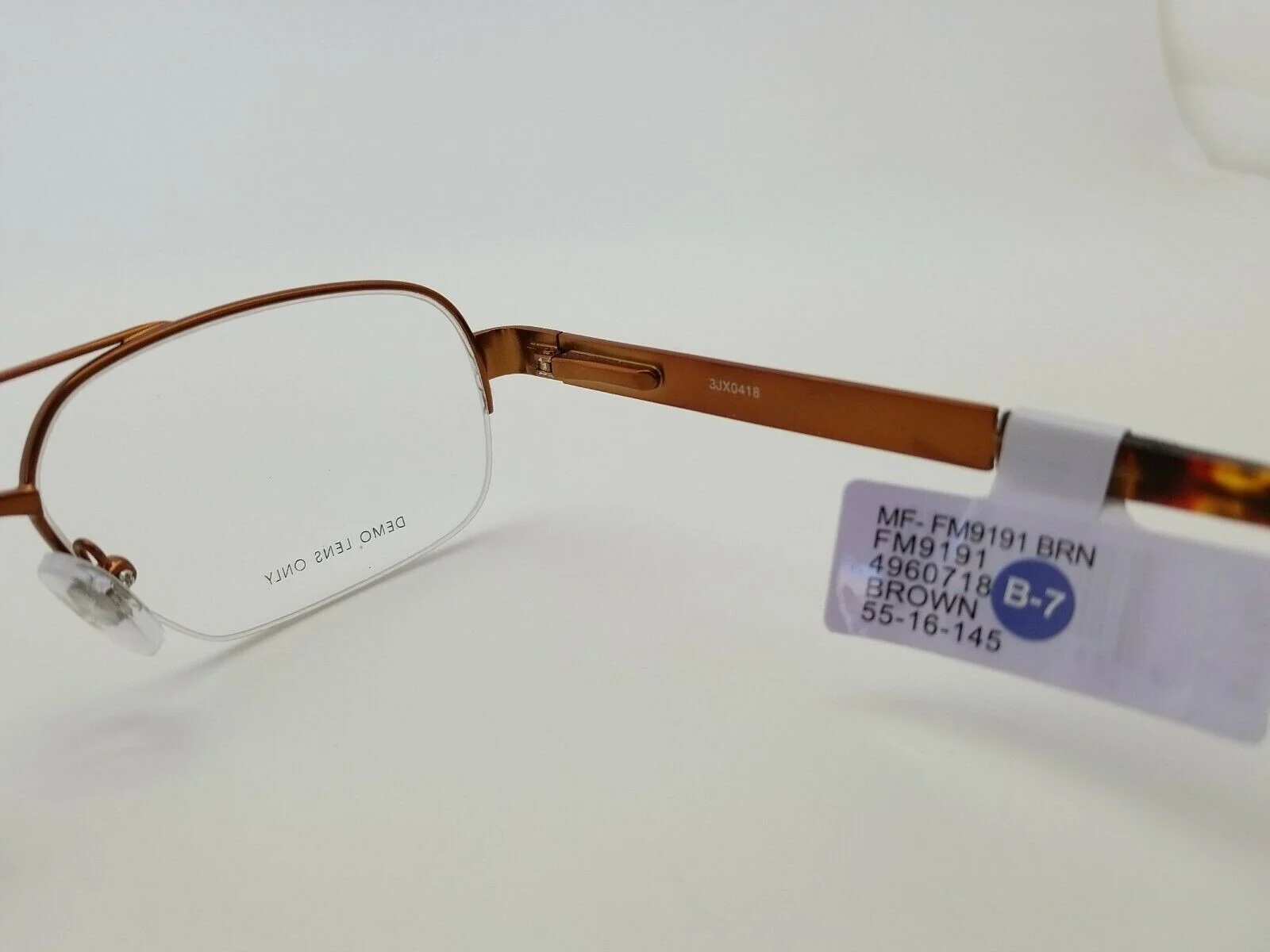 1 Unit New Contour Brown Eyeglass Frame 50-17-135 #561 4
