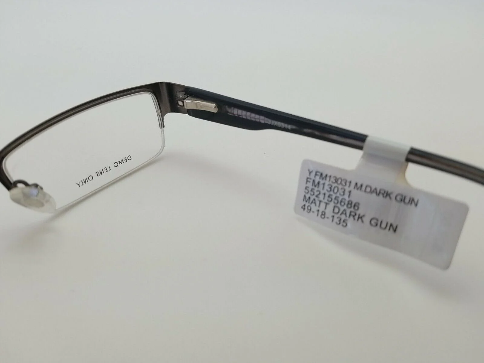 1 Unit New Contour Matte Dark Gunmetal Eyeglass Frame 49-18-135 #562 4