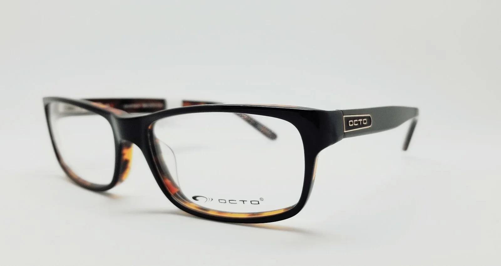 1 Unit OCTO EYEGLASS FRAMES PRESCRIPTION GRADE UNISEX BLK/TORT 55-16-140 #154