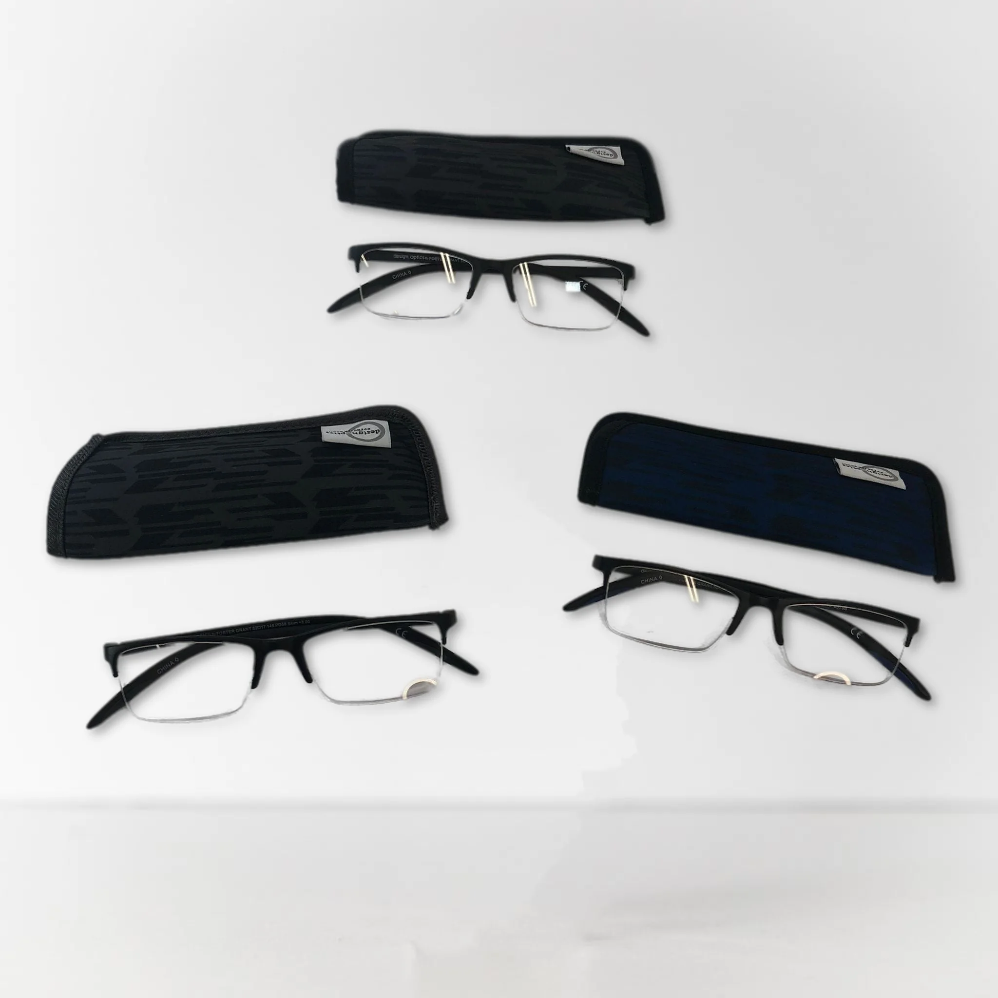 10 Assorted Branded Reading Glasses with 5 Cases - Perfect for Everyday Use