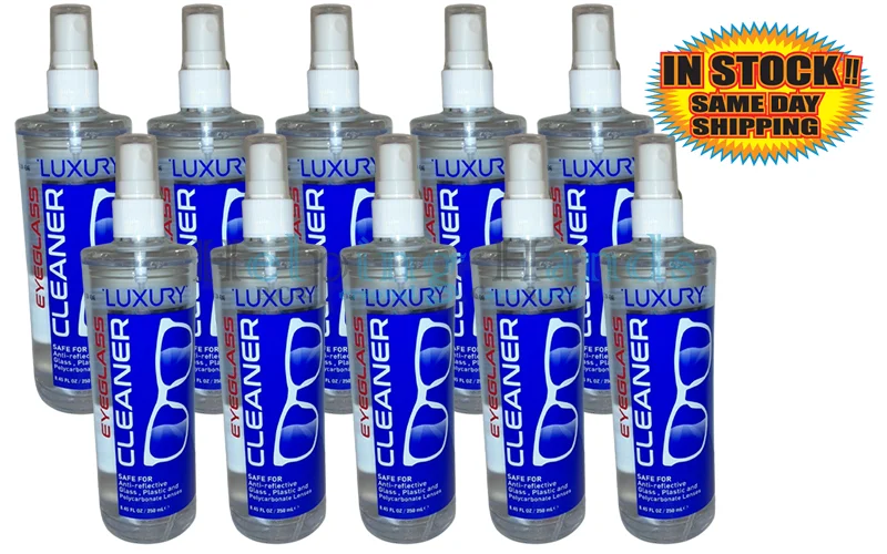 10 NEW LUXURY Eyeglass Cleaner Safe For All Glass, Plastic Polycarbonate Lenses