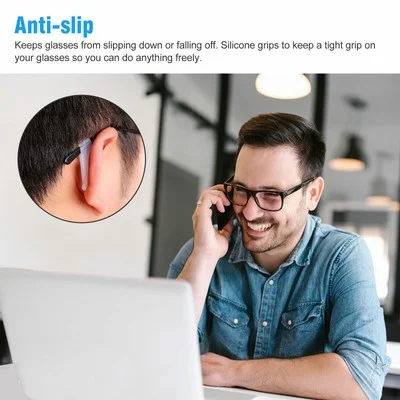 10 Pairs Anti Slip Holder Silicone Grip Ear Hook Tip Glasses Eyeglasses Retainer 3