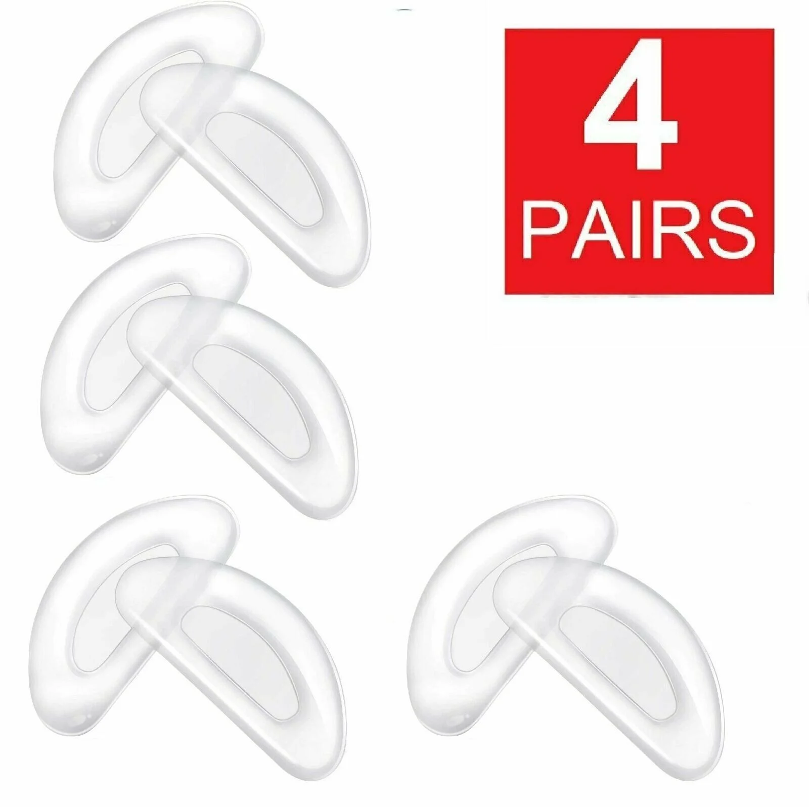 10 Pairs Anti-Slip Silicone Adhesive Sticky Nose Pads for Glasses Eyeglasses USA 4