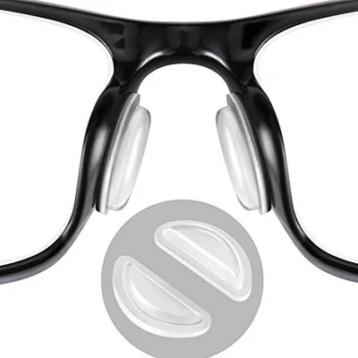 10 Pairs Eyeglass Nose Pads Silicone Soft Seft Adhesive Thin Anti-Slip Nosepads 1
