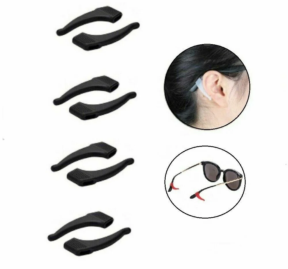 10 Pairs Silicone Non-Slip Ear Grip Hooks for Eye Glasses and Sunglasses 2