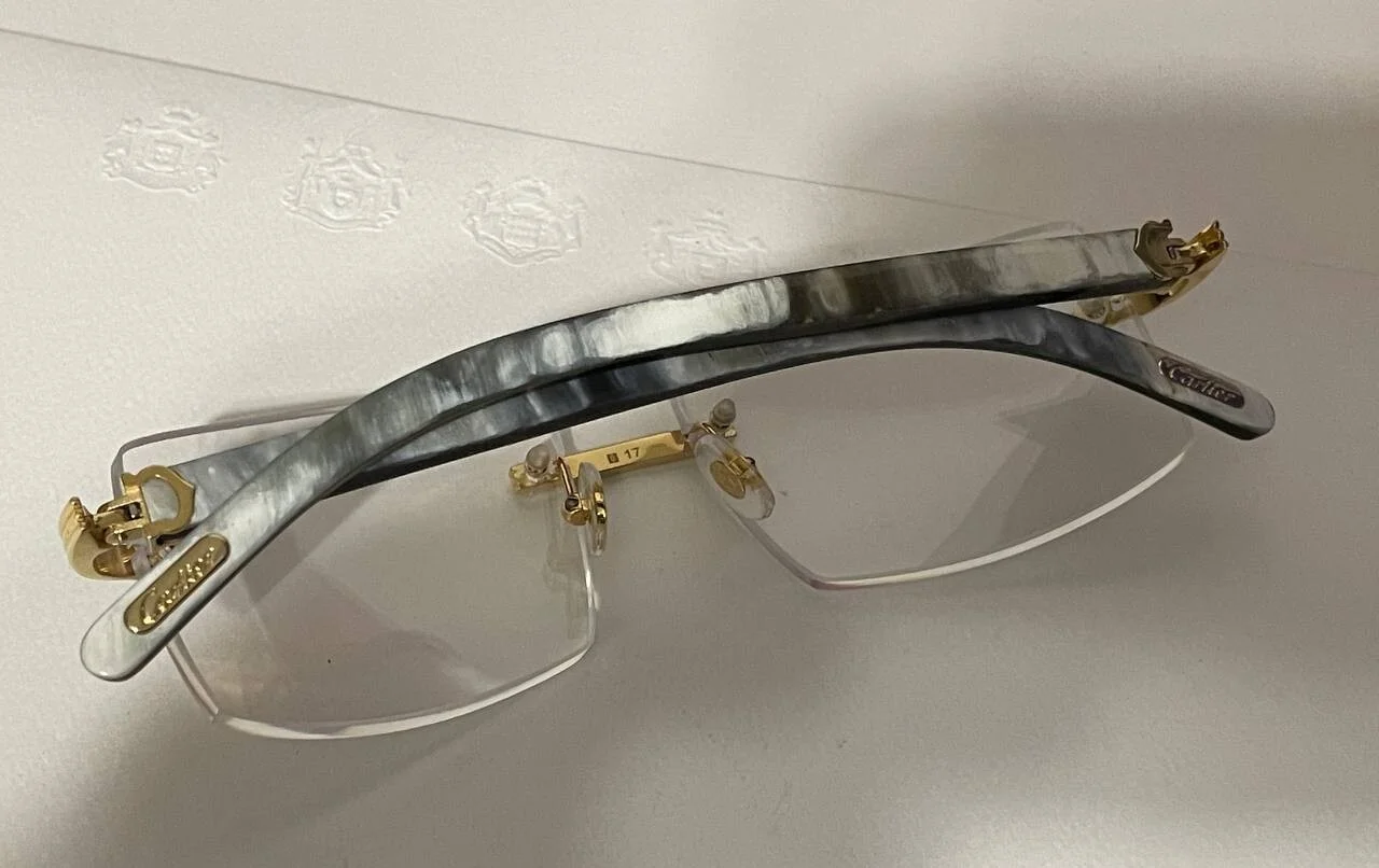 100% Authentic Cartier Eyeglasses CT0286O 3mm Lens Buffalo Sunglasses Buffs 2