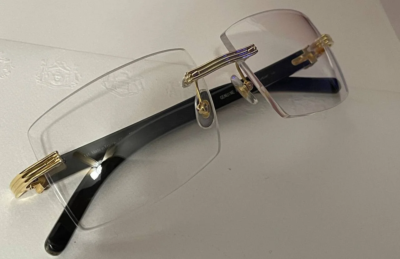 100% Authentic Cartier Eyeglasses CT0286O 3mm Lens Buffalo Sunglasses Buffs 4
