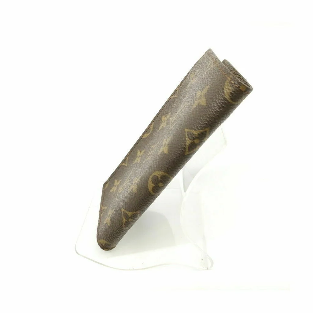 100% Authentic Louis Vuitton Eye Glasses Case Etui Lunette Monogram Wallet 3