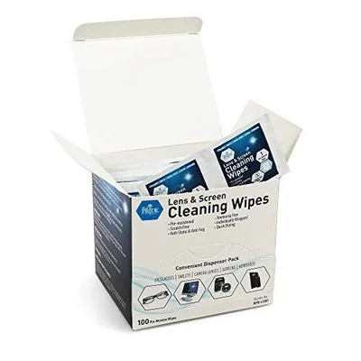 100 Count Anti Fog Wipes Cleaner Dirt Wipe for glasses Eyeglass Lens Cleaning 4