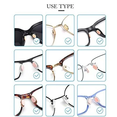 100 Pairs Eyeglass Nose Pads Soft Foam Self-Adhesive Nose Pads Stickers 3