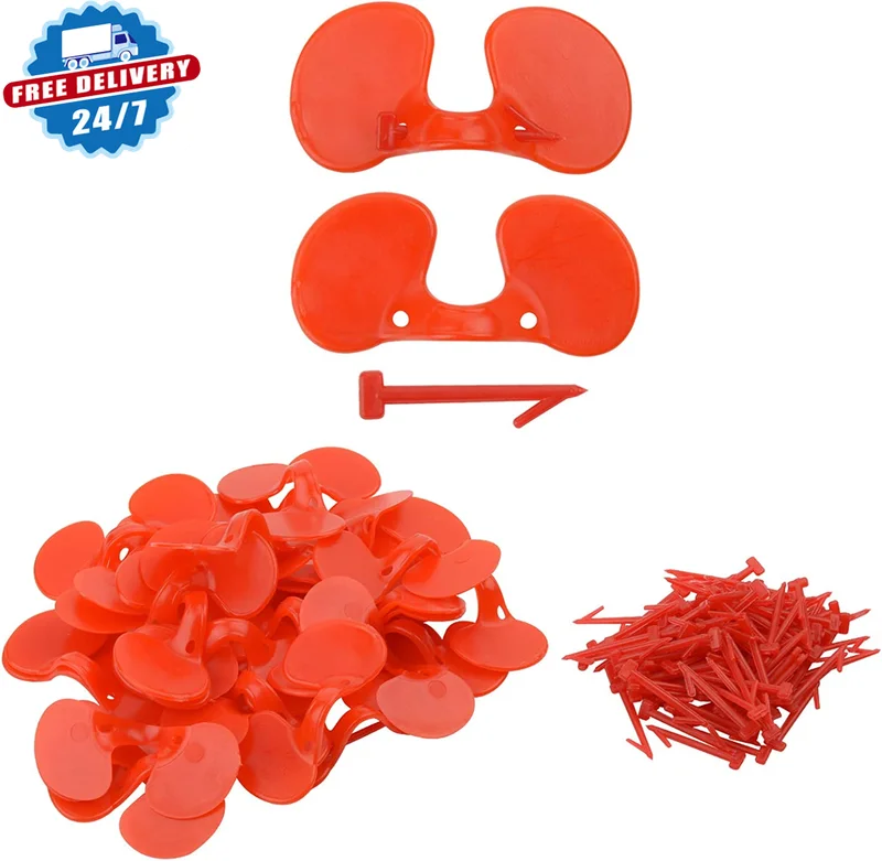 100 Pieces Chicken Goggles Pheasant Poultry Blinders Spectacles Anti-Pecking Eye 2