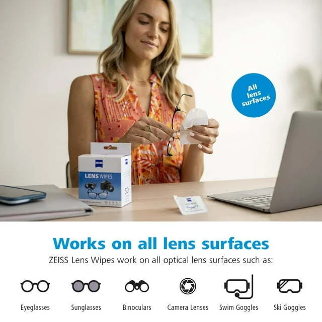 100 ZEISS Eye Glass Cleaner Wipes Pre-Moistened Cleaning Ipad Phone, 100 Count 4