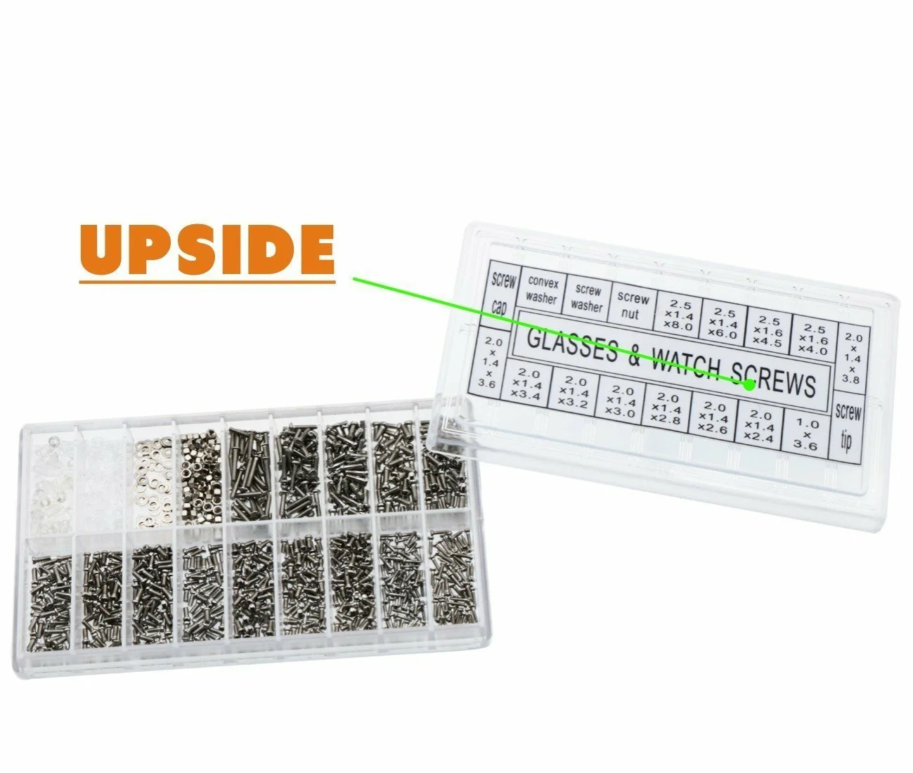1000Pcs Micro Eyeglass Spectacles Watch Repair Stainless Steel Screw Screwdriver 3