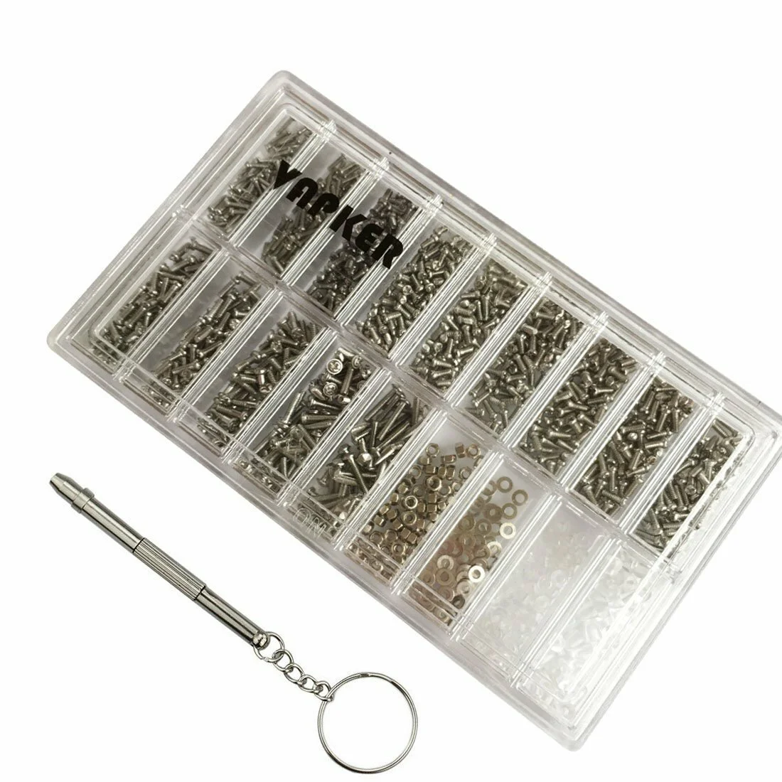 1000Pcs Micro Eyeglass Spectacles Watch Repair Stainless Steel Screw Screwdriver 4