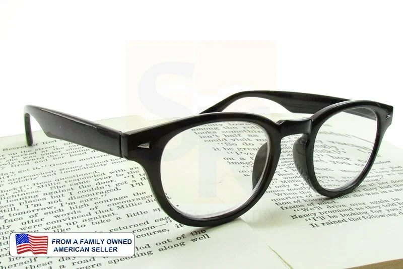+100~400 READING GLASSES ROUND Vintage Retro READERS KEY HOLE FRAME Spring Hinge 4