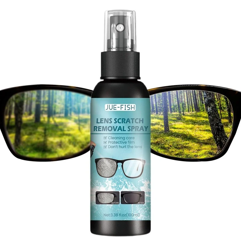 100ml Lens Scratch Removal Spray Eyeglass Car Windshield Glass Repair Liquid 3