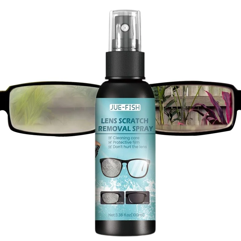 100ml Lens Scratch Removal Spray Eyeglass Car Windshield Glass Repair Liquid 4
