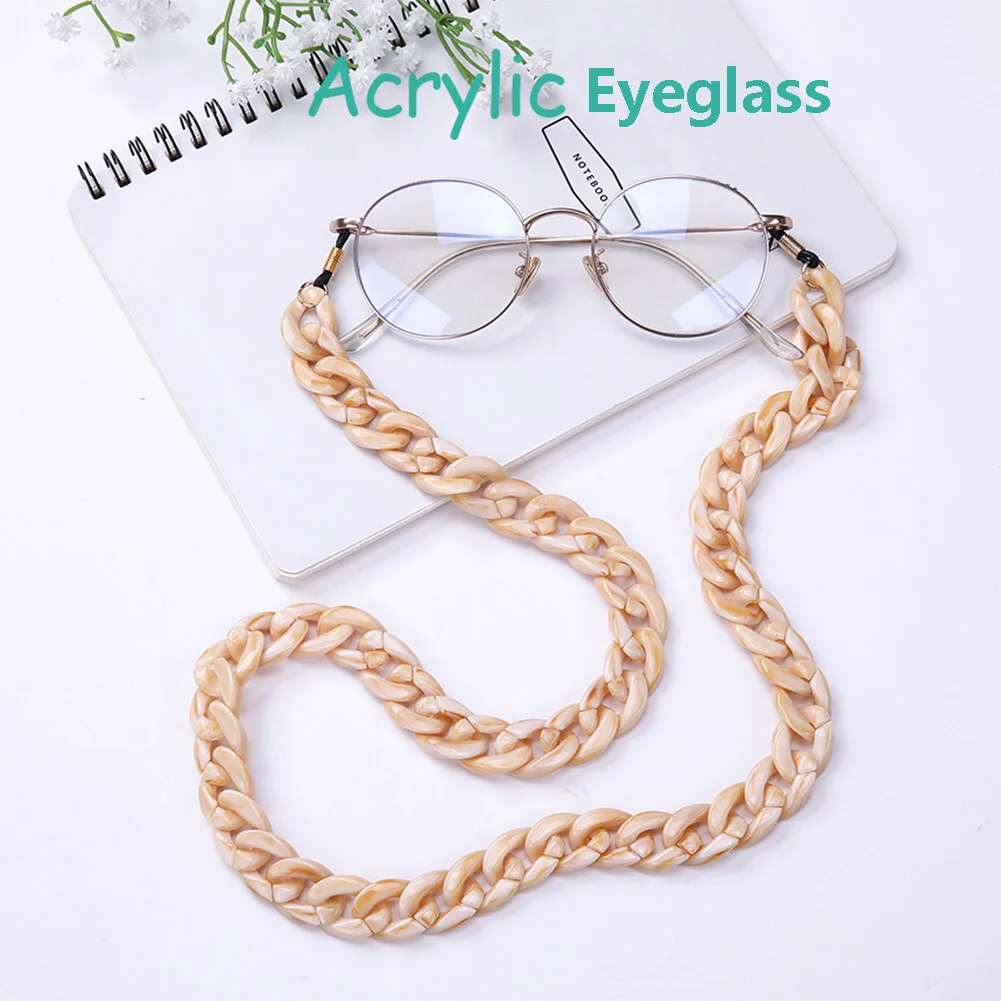 100X Assorted Curb Chain Acrylic Link DIY Craft Sunglasses Necklace Mask Lanyard 3