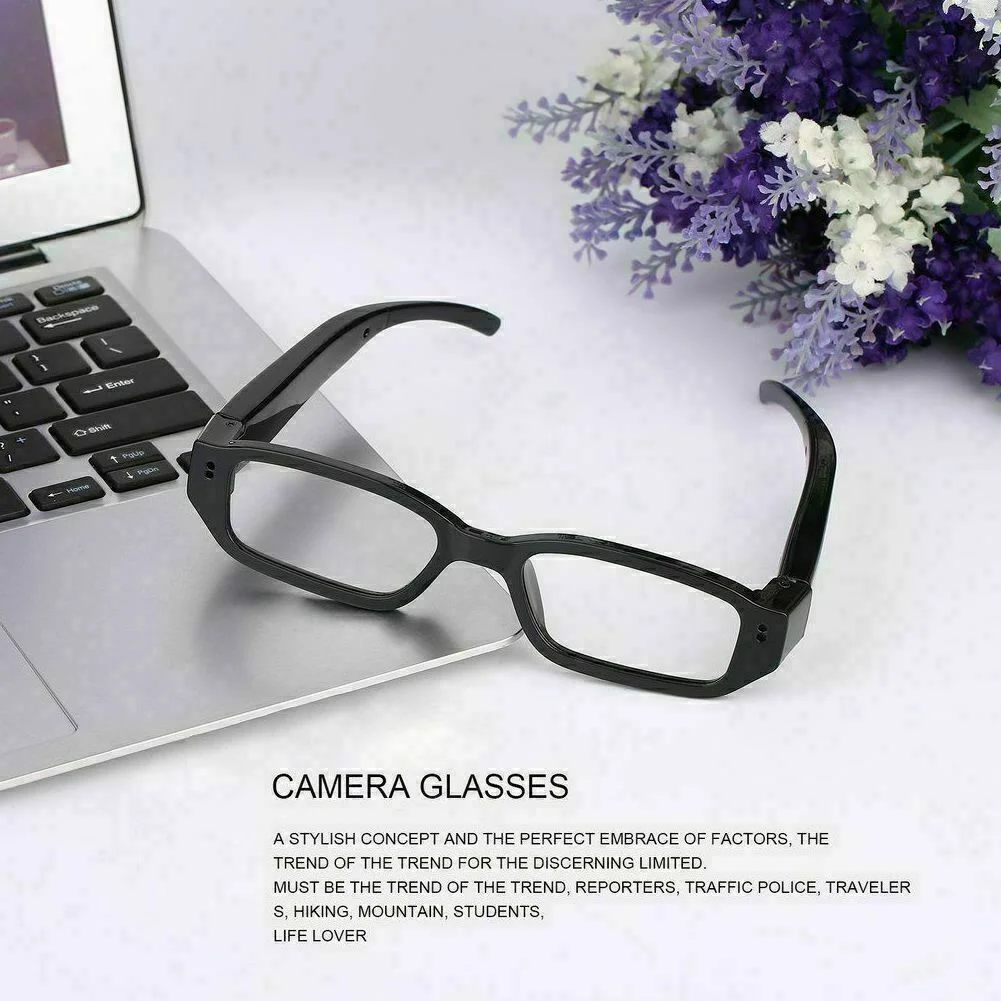 1080P Eyeglass Spy Camera Glasses Battery Powered Body Worn Wearable Hidden Cam 3