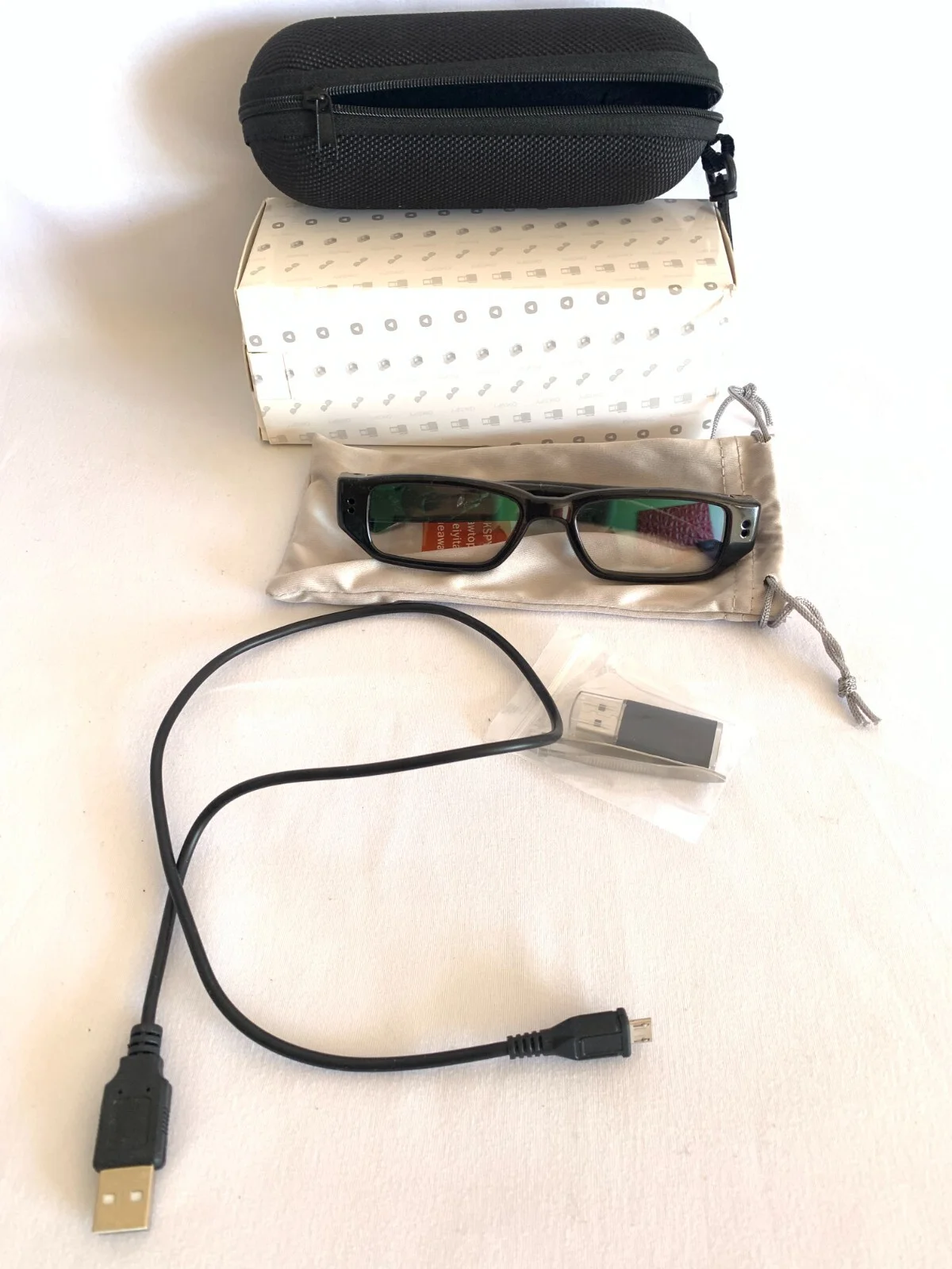 1080P HD Video Cam Recorder Camera Glasses Spy Hidden Mini DVR Running Eyeglass