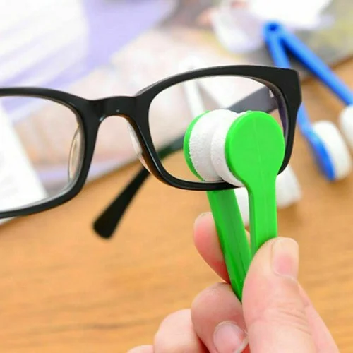 10pcs Eyeglass Cleaner Microfiber Cloth Lens Sunglasses Wipes Brush Cleaning Set 4
