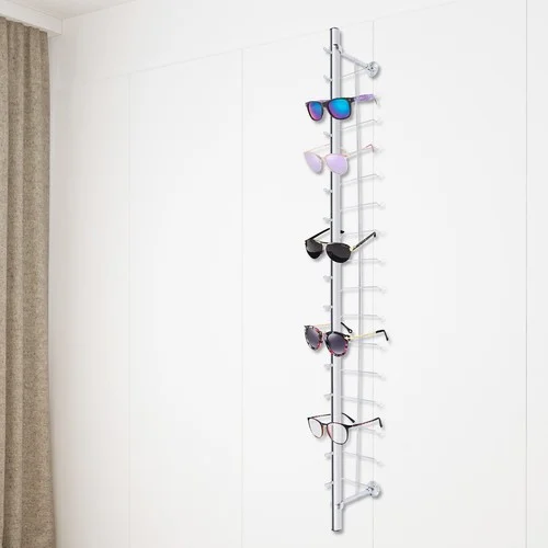 10Pcs Eyeglasses Display Rod Rack Stand Sunglasses Storage Holder Wall-Mounted 3