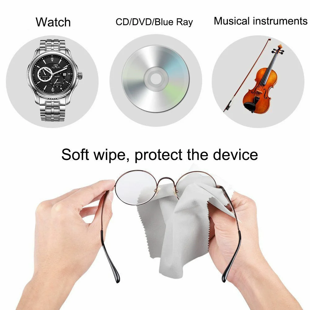 10Pcs Microfiber Lens Glasses Cleaning Cloth Suit for unisex Eyeglass Sunglasses 3