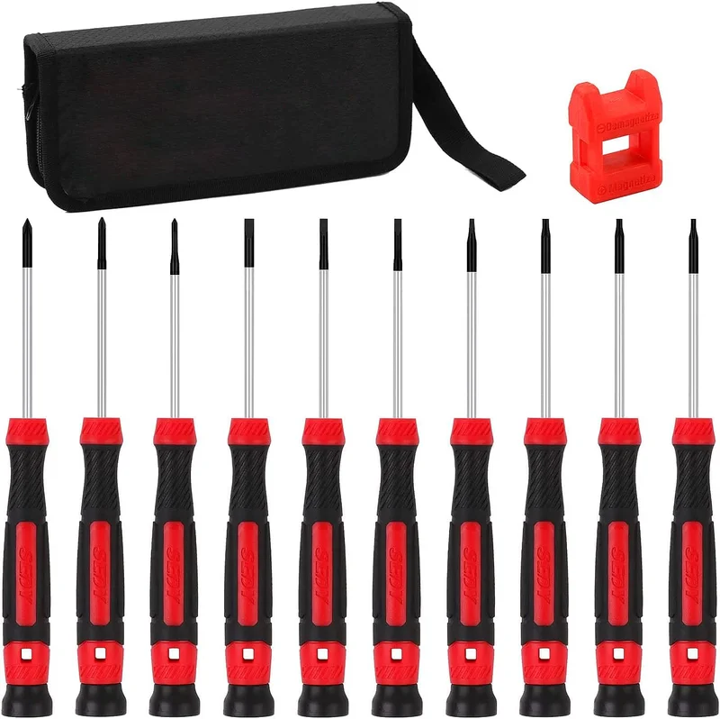 11 Piece Precision Screwdriver Set Magnetic Mini Screwdrivers for Eyeglasses
