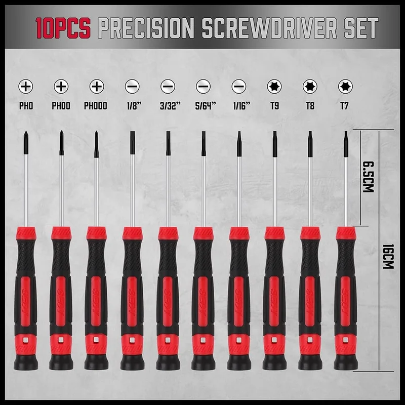 11 Piece Precision Screwdriver Set Magnetic Mini Screwdrivers for Eyeglasses 2