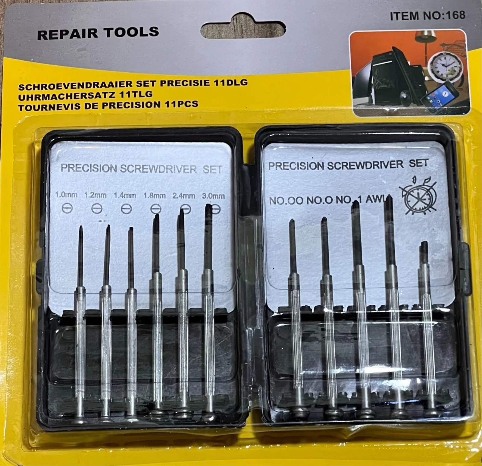 11 Screwdrivers Set Jewelers Watch Jewelry Eyeglass Repair Tools Precision Micro 2